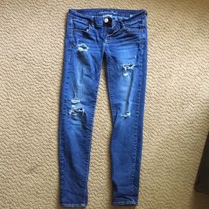 Distressed denim Jean jegging